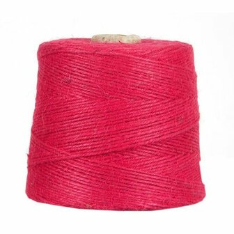 Hennep touw fuchsia 3 mm dik 10 meter