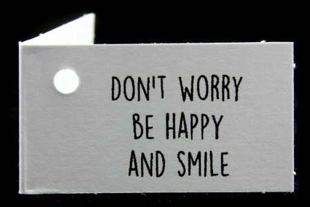 Gelukskaartjes don&#039;t worry be happy and smile 10 stuks