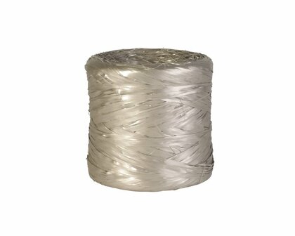 Raffia zilver (poly raffia)