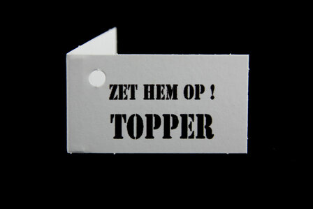 Kaartjes zet hem op topper 10 stuks