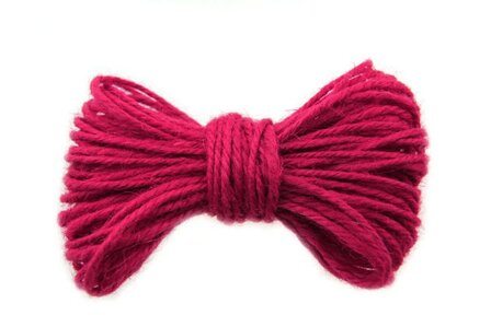 10 meter Hennep touw fuchsia 2 mm dikte