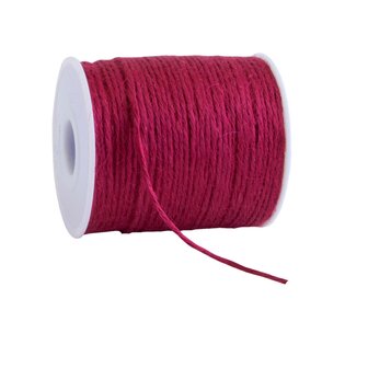 100 meter Hennep touw fuchsia 2 mm dikte