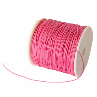 Nylon koord 1 mm roze