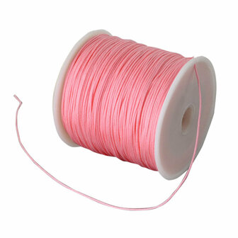 Nylonkoord 1 mm licht roze