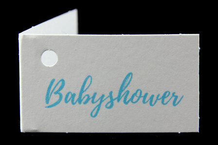 Kaartjes babyshower blauw