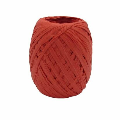 Papier raffia rood