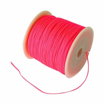 Nylonkoord 1 mm neon fuchsia