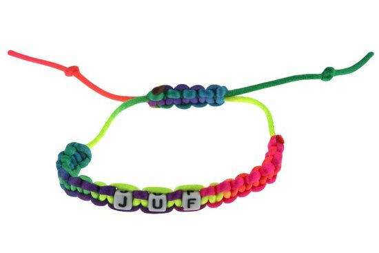 Armbandje juf multicolour armband