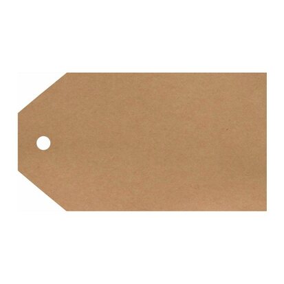 Kraft labels 5 x 9 cm